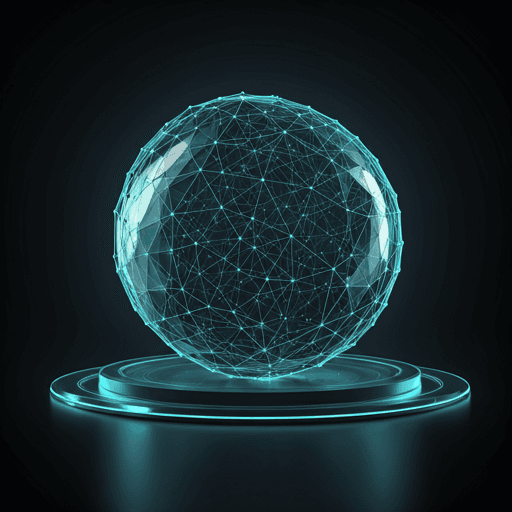 Connected digital network illustration representing secure omnichannel infrastructure